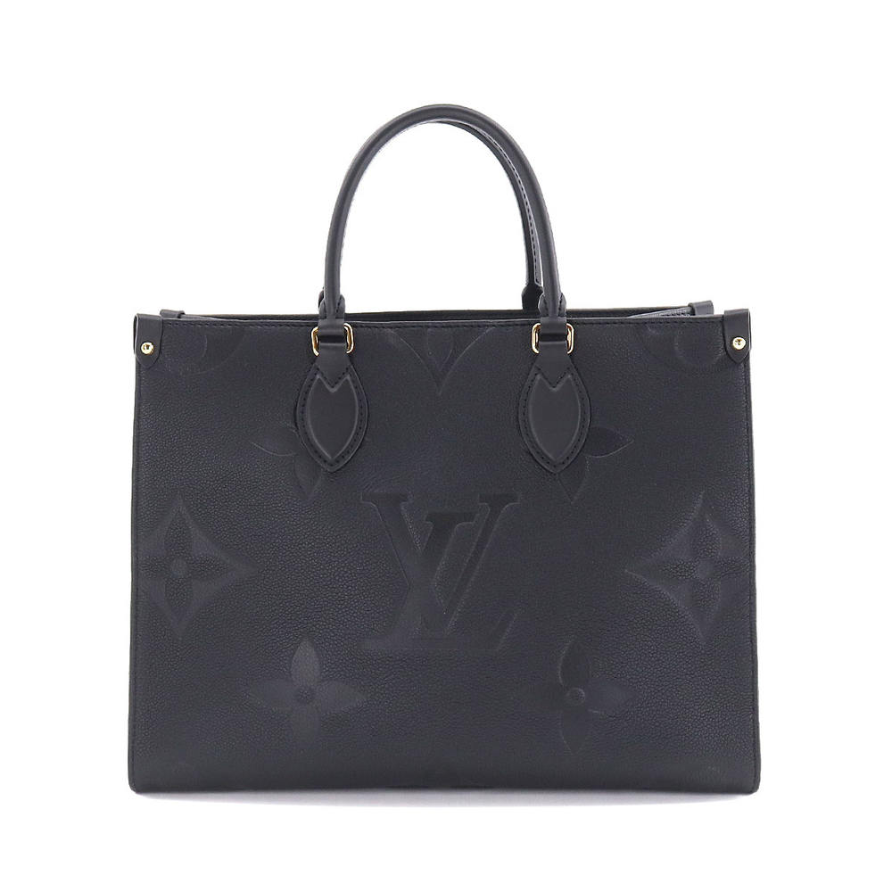 Louis Vuitton Monogram Emplant Onthego MM Shoulder Bag Noir